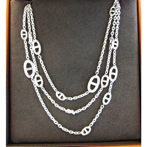 hermes farandole silver necklace